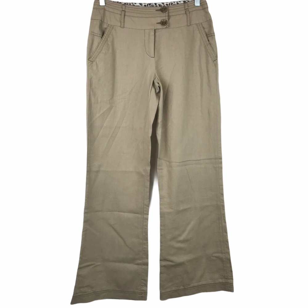 Cynthia Rowley Beige Wide leg Pants sz 6